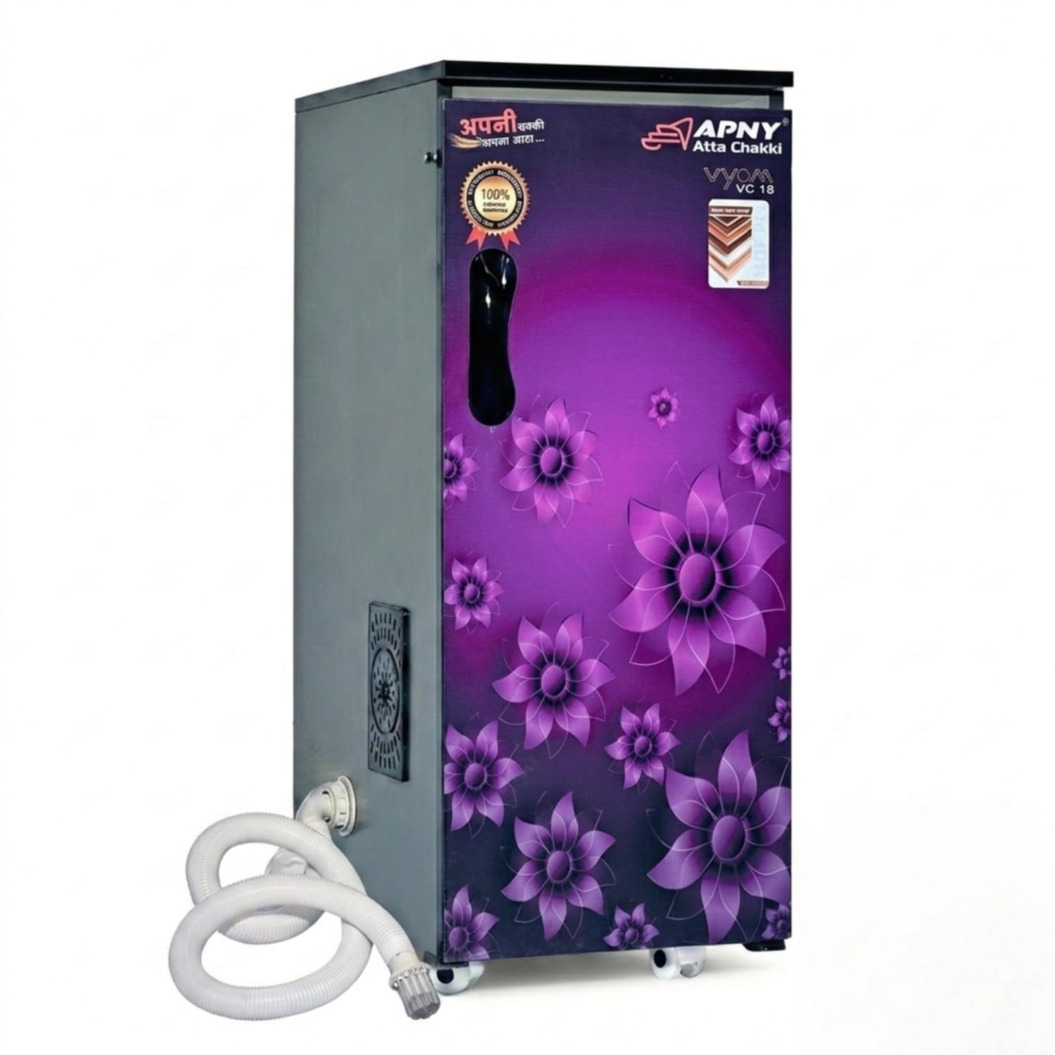 Atta chakki Machine | Domestic Flour Mill Machine with Inbuilt Vacuum Cleaner | Wheat Grinder | Aata Maker Ghar Ghanti | 8 Stainless Steel Sieves | 1 HP Motor | 8-10 Kg/Hr Grinding Capacity-image-36