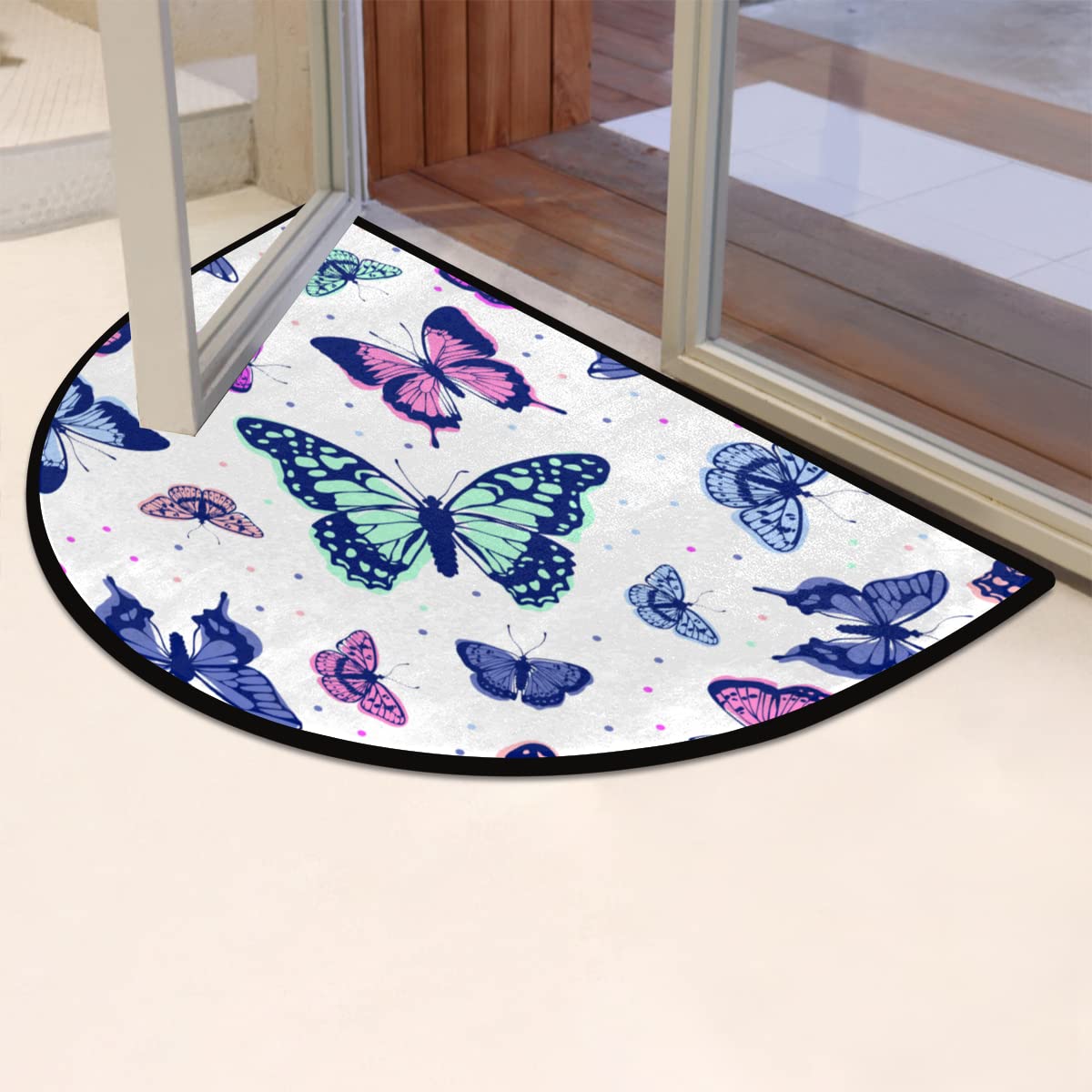 HoaMoya Alfombra Redonda De Retazos Con Diseño De