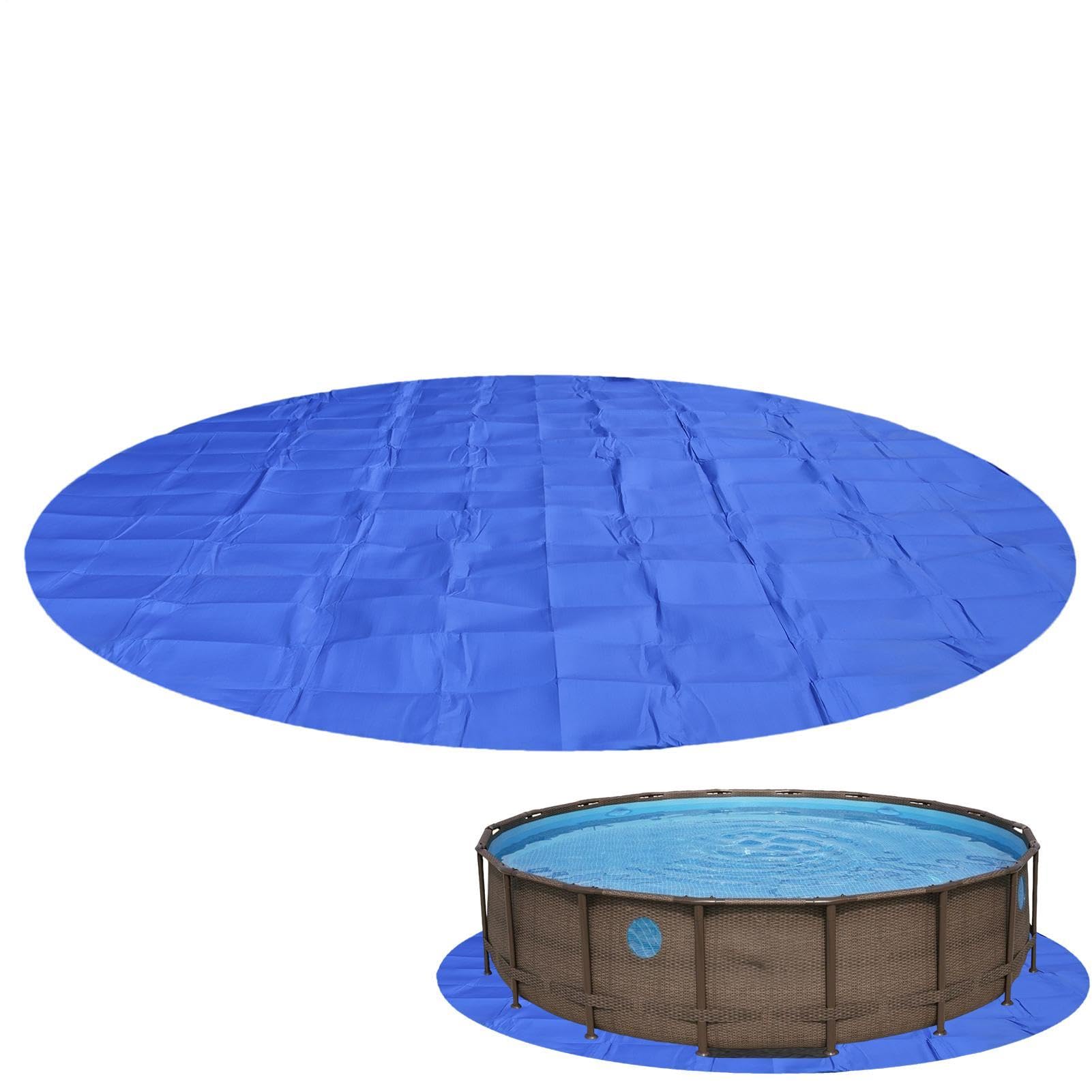 Telone Di Protezione Sotto Piscina Rotondo Impermeabile Resistente Al Sole | Tappetino base per pavimento piscina Per esterno giardino cortile palestra centro fitness vasca idromassaggi