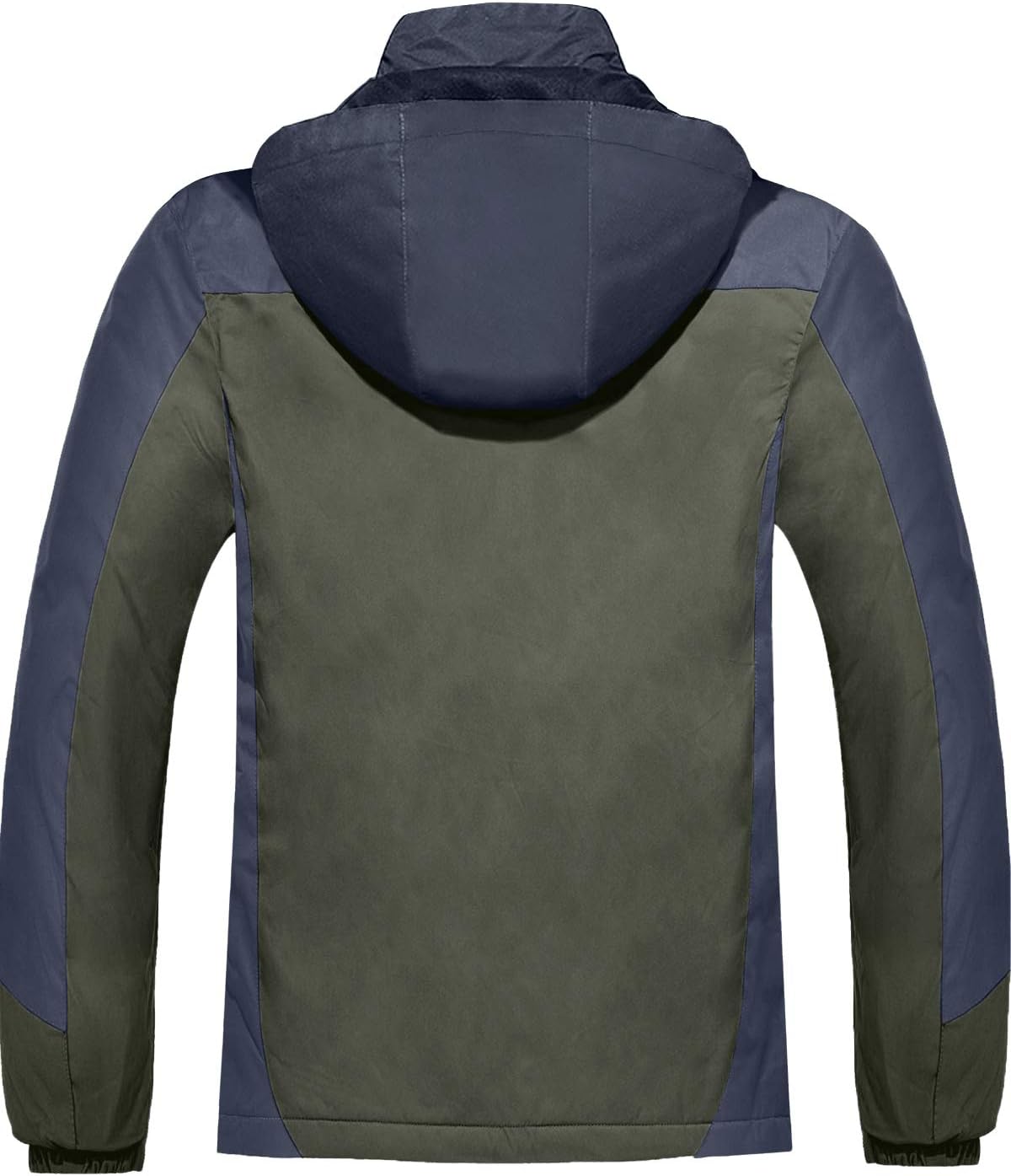 GEMYSE Men's 3 in 1 Waterproof Ski Snow Jacket Fleece Liner Warm Winter Jacket Coat (Army Green,Large)