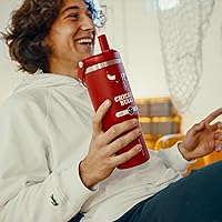 Vista 6 de Hydrapeak x Vaso de acero inoxidable con licencia oficial de la NBA de Boston Celtics de 32 onzas con asa y tapa con popote, botella de agua a