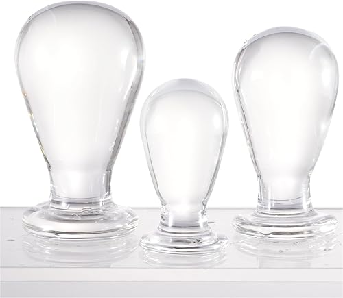 Miniatura 8 de Tapón anal de cristal, juegos de amor, masajeador personal, expansor de tapón anal de cristal, juguetes sexuales para mujeres, hombres y parejas (M)