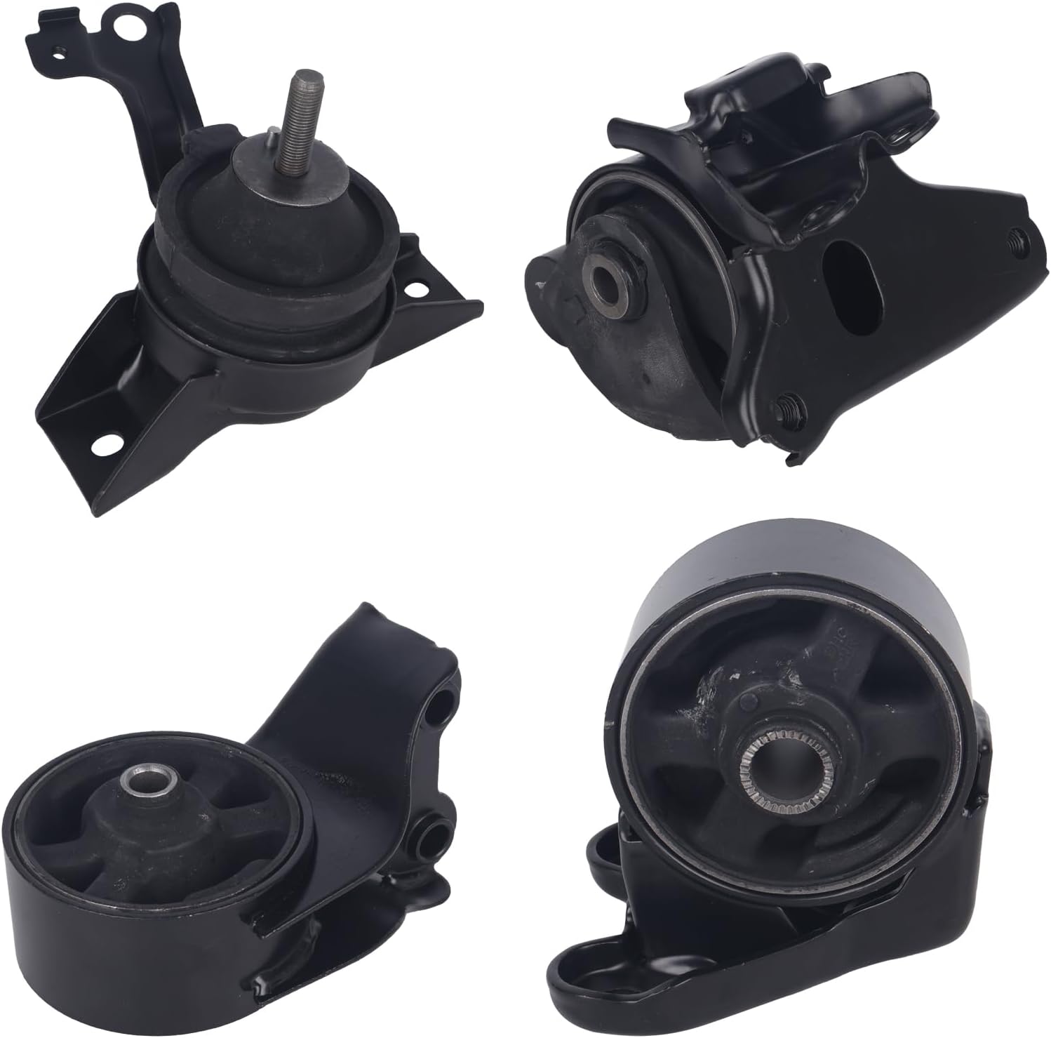 KUSATEC 4PCS Engine Motor Mount & Transsmission Mount Set Compatible with Hyundai Elantra 2001-2006/Tiburon 2003-2005, Replacement for A7101 A7116 A7118 A6196