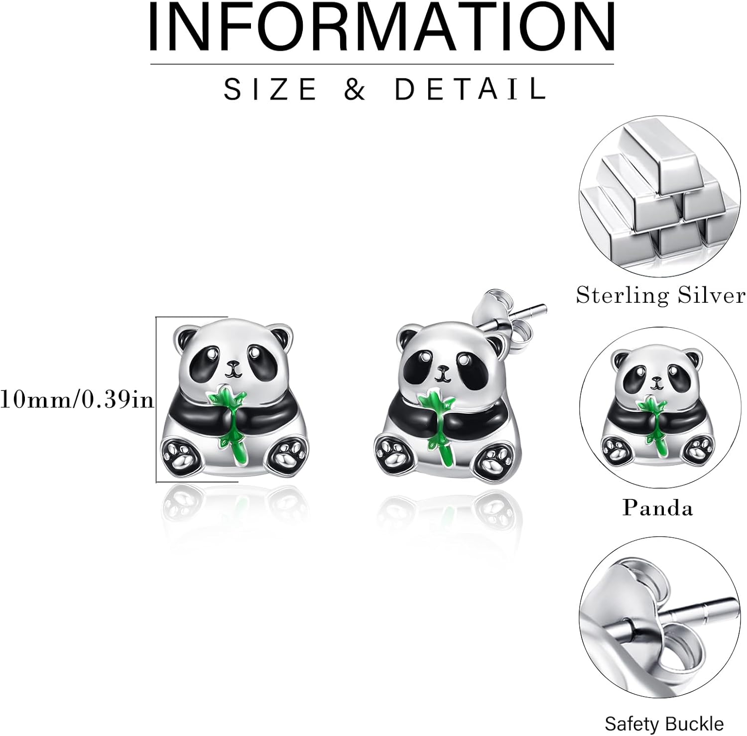 Dreamboat Hypoallergenic Animal Stud Earrings for Women 925 Sterling Silver Cute Animal Jewelry Gifts for Sensitive Ear
