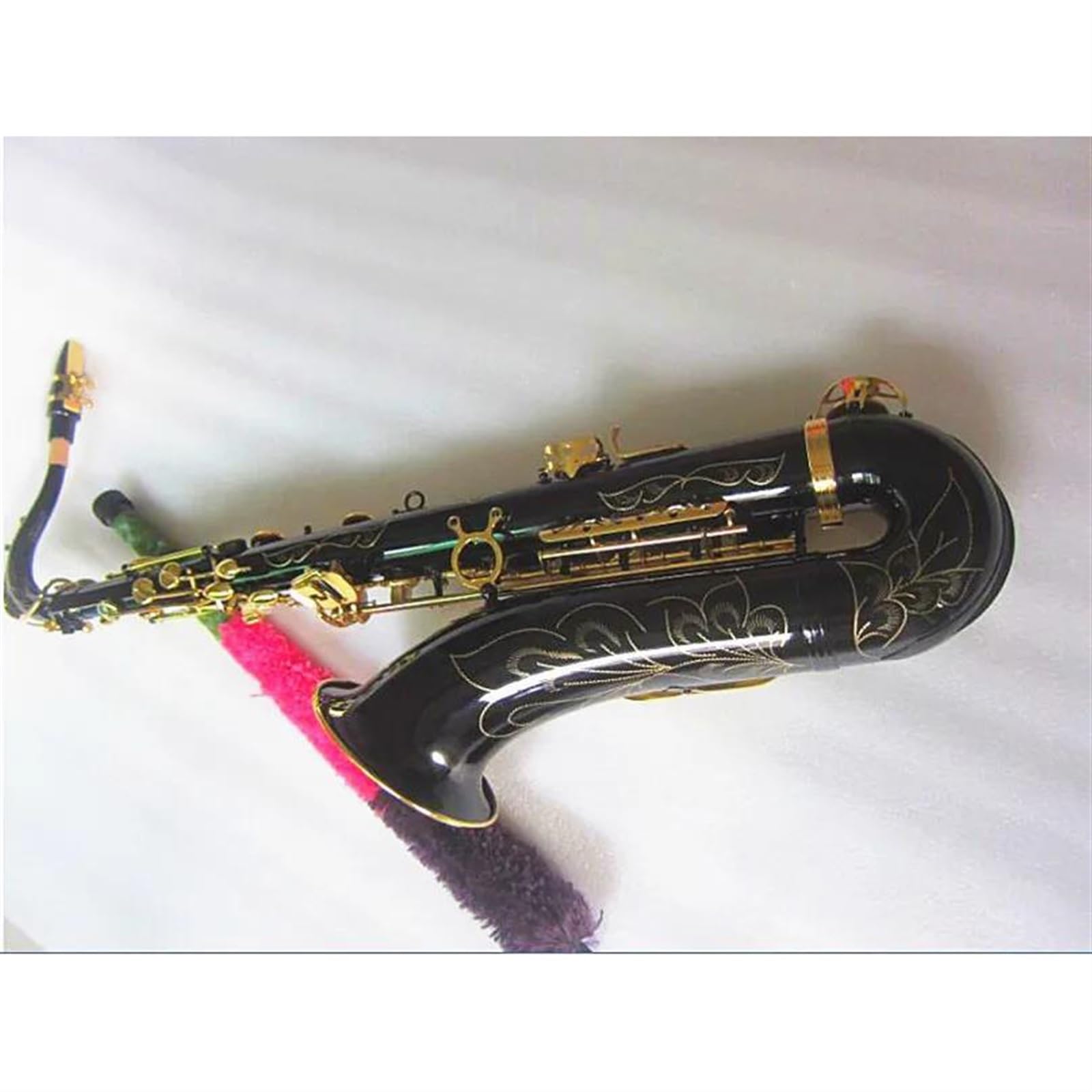 Profesjonalny Instrument Muzyczny Super Black Saxophone Tenor Bb Złoty Mosiężny Saksofon Tenorowy Z Etui profesjonalny Saksofon