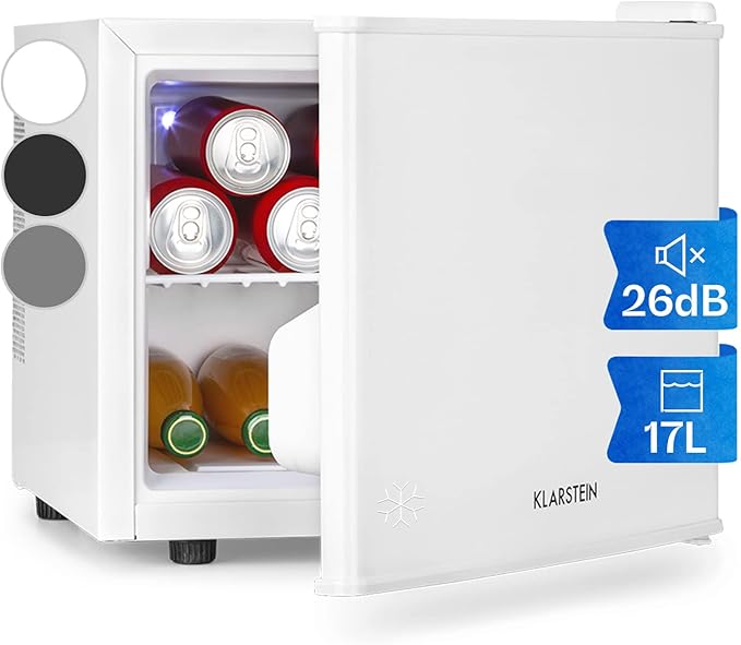 Klarstein Mini Fridge for Bedrooms, Food, Drinks, Skincare, Beverages