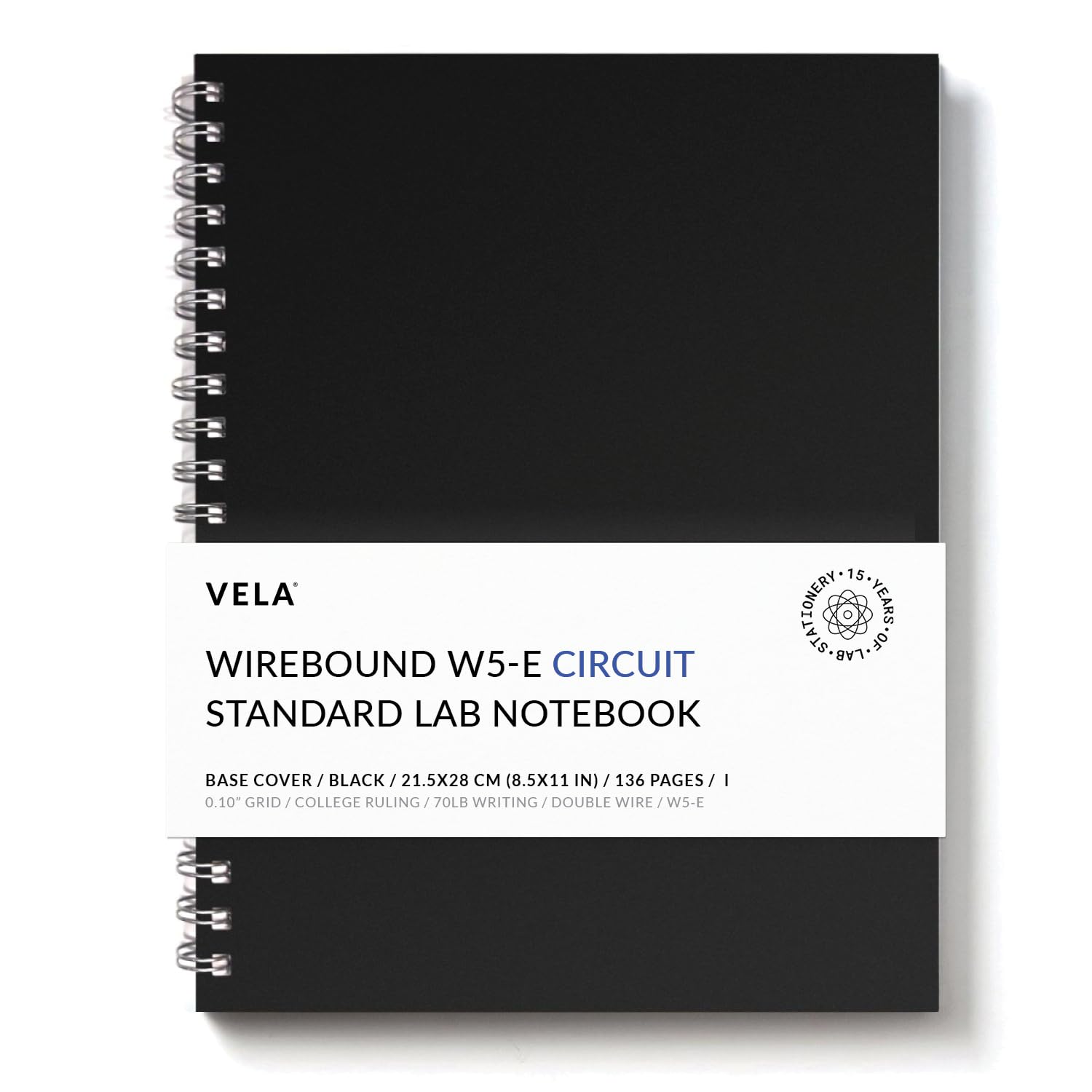 Amazon.com: Vela Sciences W5 Wirebound Lab Notebook, 8.5 x 11 in