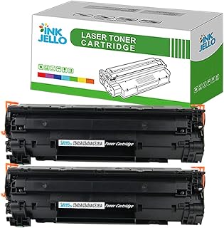 InkJello Compatible Toner Cartridge Replacement for HP LaserJet M1120 MFP M1120n MFP M1522n MFP M1522nf MFP P1505 P1505n CB436A (Black, 2-Pack)