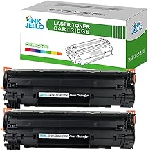 InkJello Compatible Toner Cartridge Replacement for HP LaserJet P1005 P1006 P1007 P1008 P1009 CB435A CB436A (Black, 2-Pack)