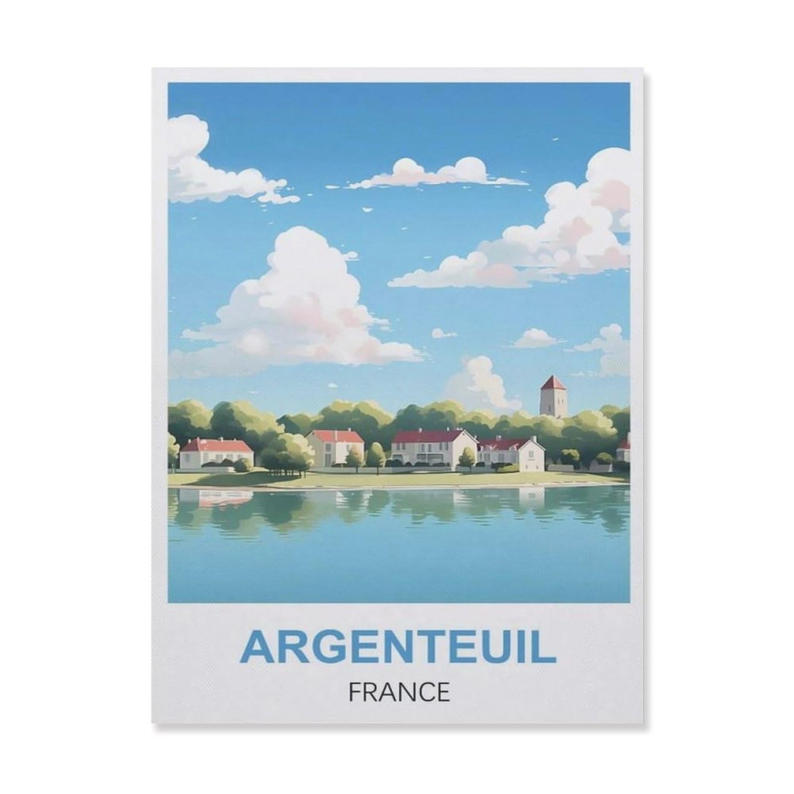 Vintage Metal Tin Sign，Argenteuil France(20x30cm）