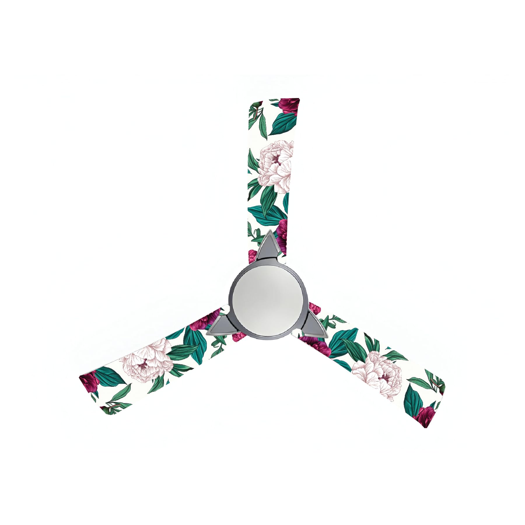 Floral Ceiling Fan Blade Cover Stickers for Living Room, Kids And Couple Bedroom, Home Office Decor - Vinyl Printed Stickers L x H 16 x 50 Cms | 4 Pcs-picture-21