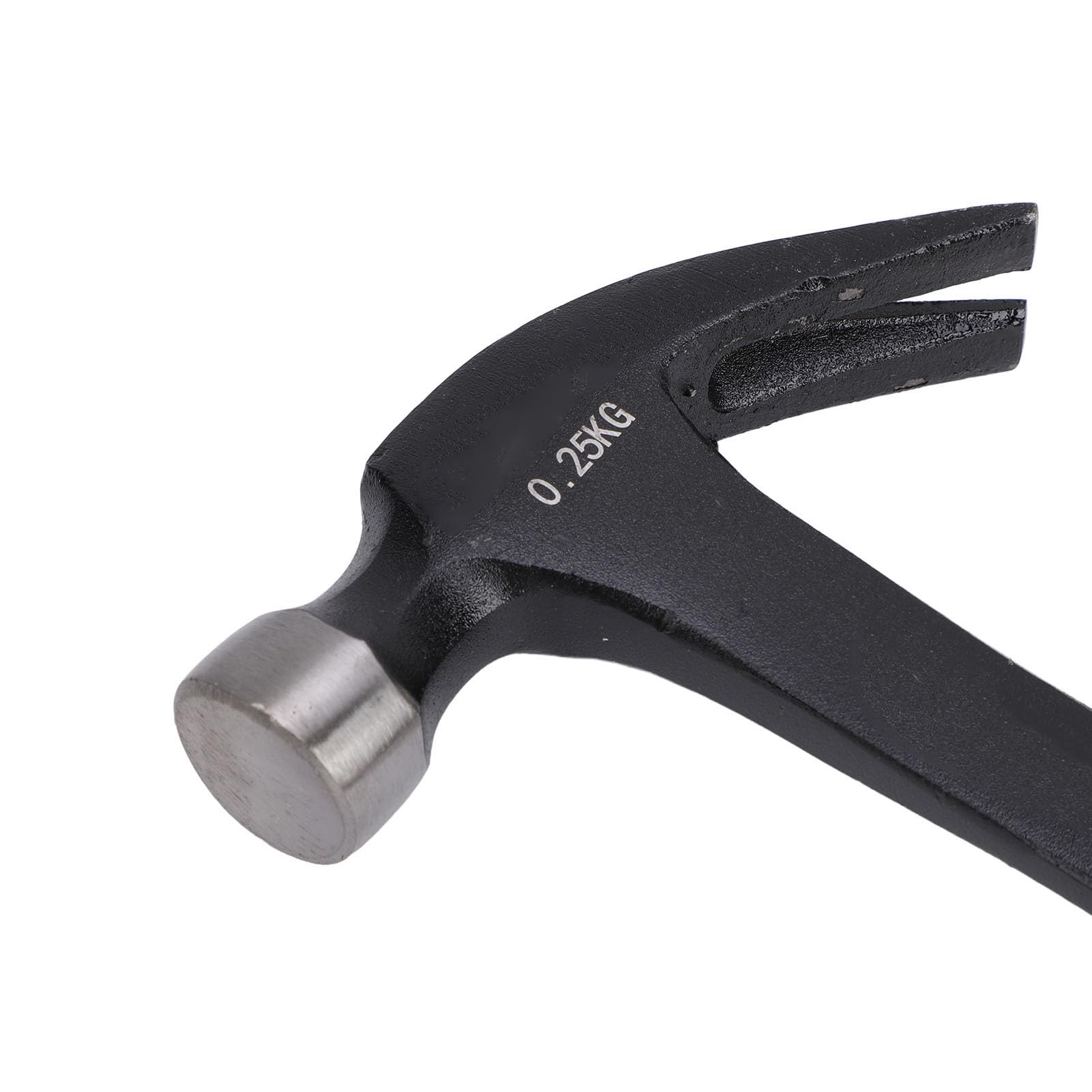 Mini Martillo de Garra, Martillo de Electricista de Acero con Alto Contenido de Carbono y TPR con Extractor de Clavos y Orificio para Cordón, para Carpintería, Construcción, (0,25 kg)