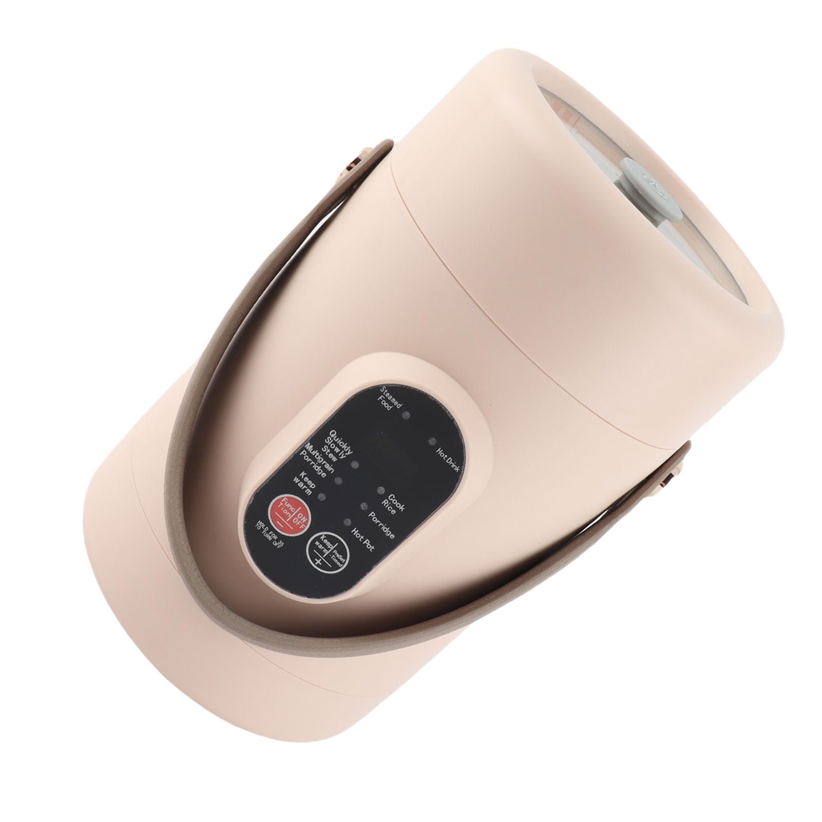 Duokon Mini Pentola Elettrica con Coperchio Visibile, Portatile per Riso, Pasta, Uova, Porridge, 12H Prenotazione, 9H Mantenimento Caldo (Spina europea 220 V)