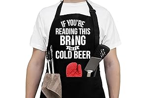 NewEleven Gift for Men - Aprons for Grilling with Pockets | Perfect...