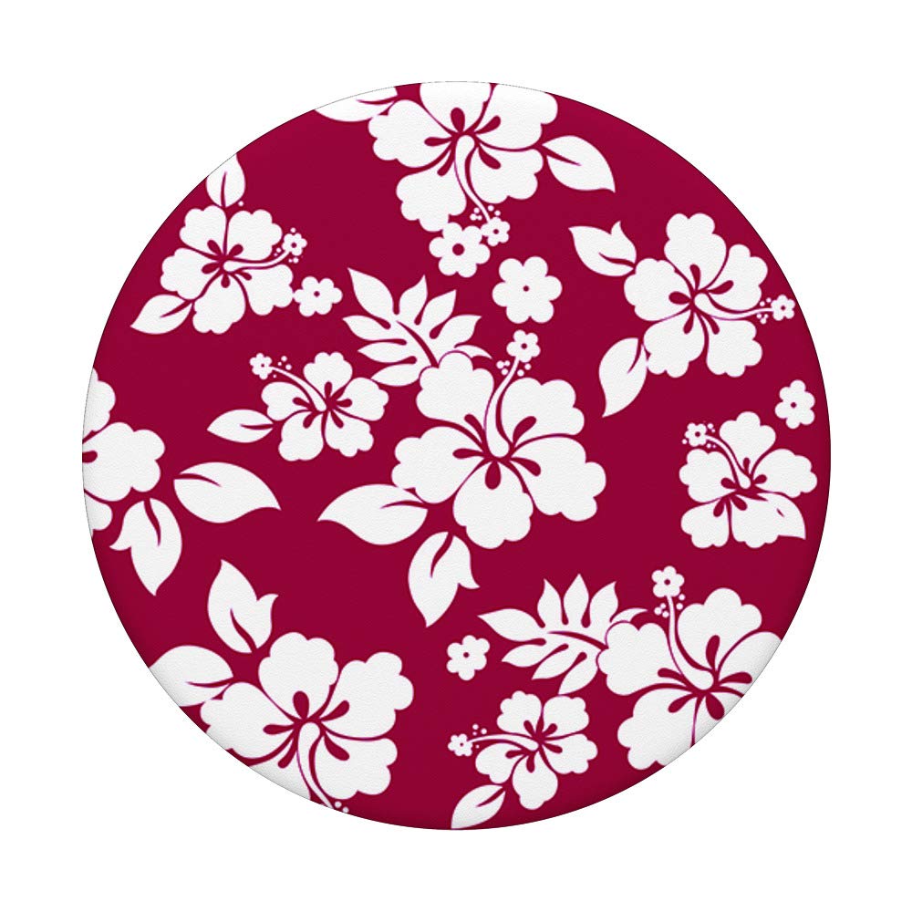Amazon.com: Red White Hibiscus Flower Hawaiian Floral Pattern Zx