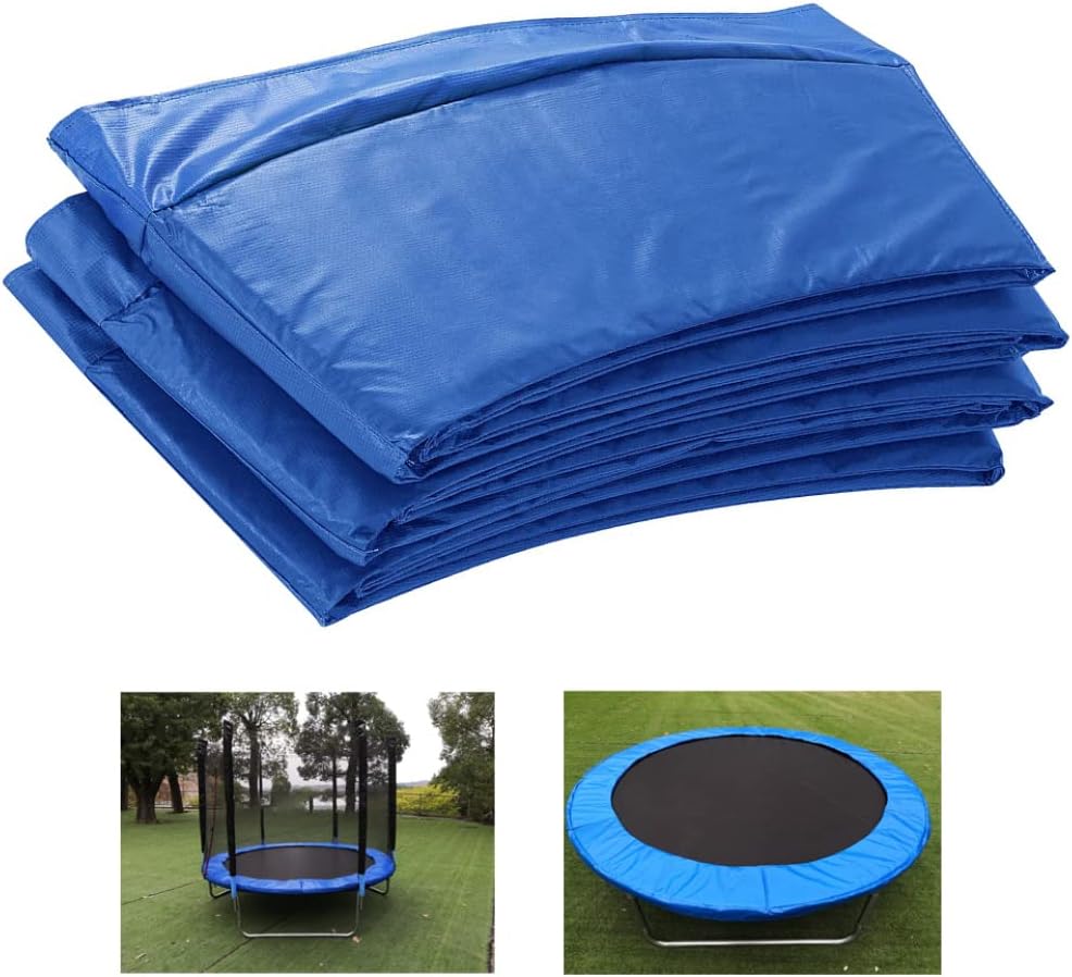 Trampoline Spring Cover 8 Ft Waterproof Trampoline Pad Replacement Cover Protective Replacement Parts for Safety Blue