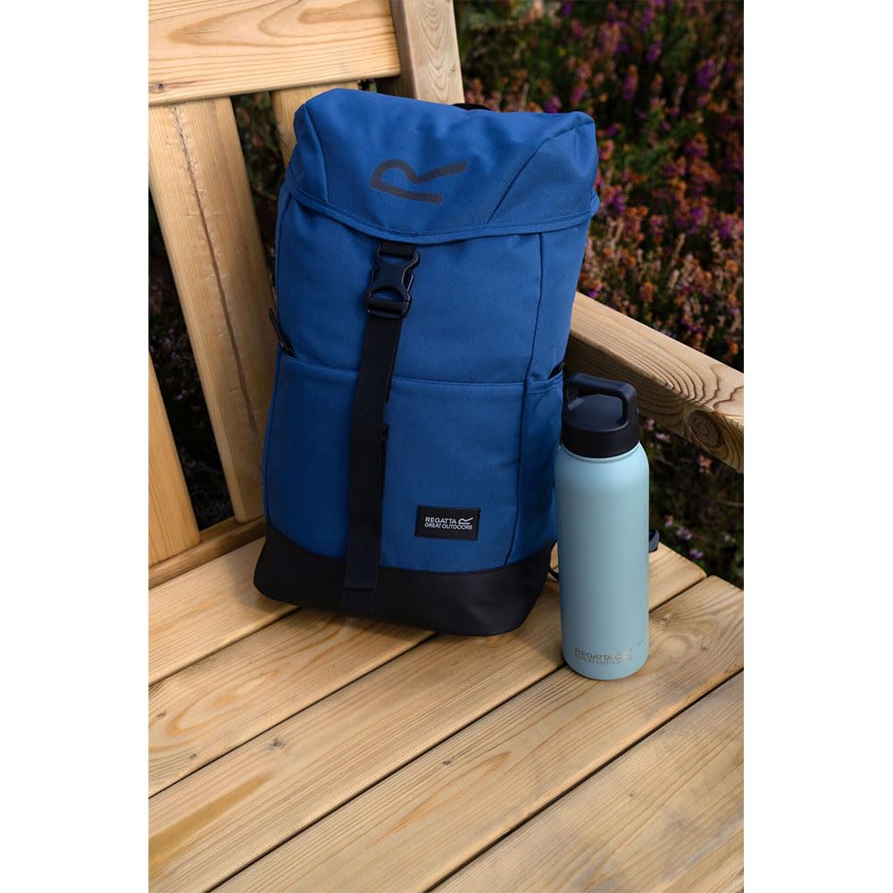 Regatta Sac à dos Shilton 20 l avec bretelles réglables et panneau arrière pour plus de confort – Parfait pour la marche, la randonnée, le camping et le trekking, bleu, M, Décontracté