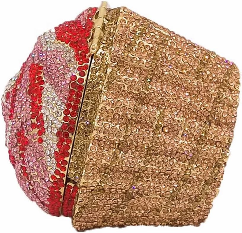 DJBM Cute Cupcake Rhinestone Clutch Diamond Crystal Purse Evening Bags for Women Party Wedding Cocktail Prom - Image 3
