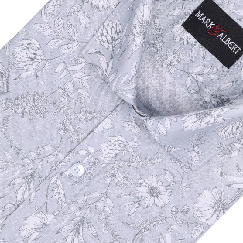 Image of MARK & ALBERT Mens Half Sleeves Printed Shirt