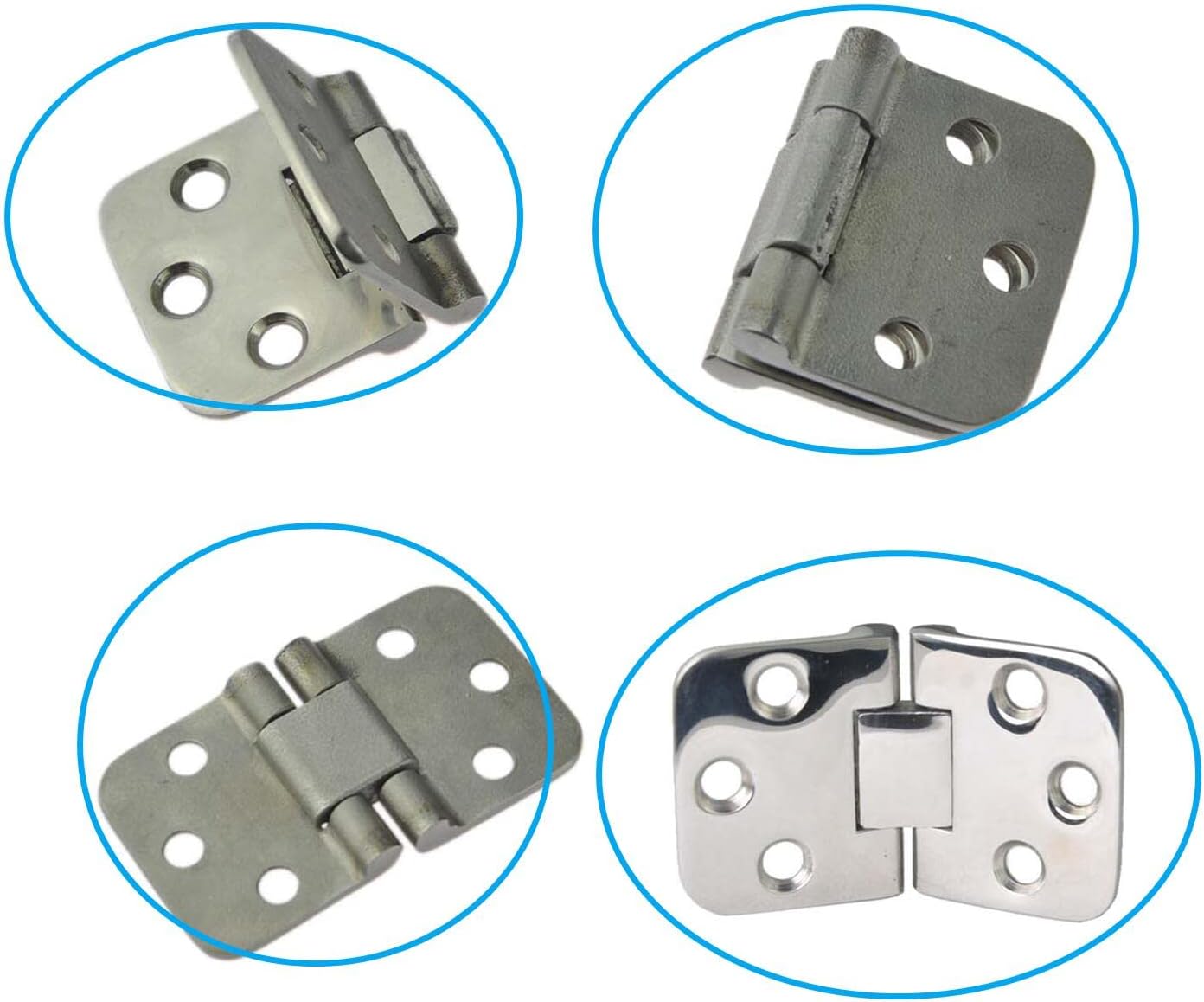 Marine 316 Stainless Steel Boat Hinge Self-Supporting Folding Table Hinges Home Flap Tables Furniture Hardware Folding Table Hardware (4pcs)