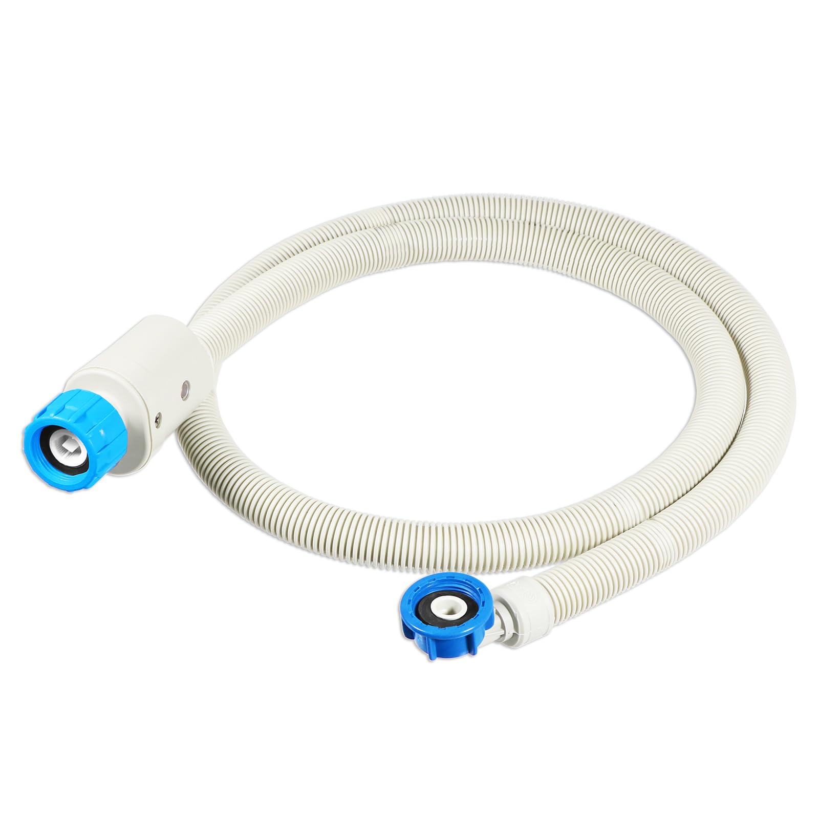 SPARES2GO Safety Inlet Hose Washing Machine Dishwasher Water Fill Leak Protection Stop Valve Pipe (1.5m Length, 3/4" Connections)