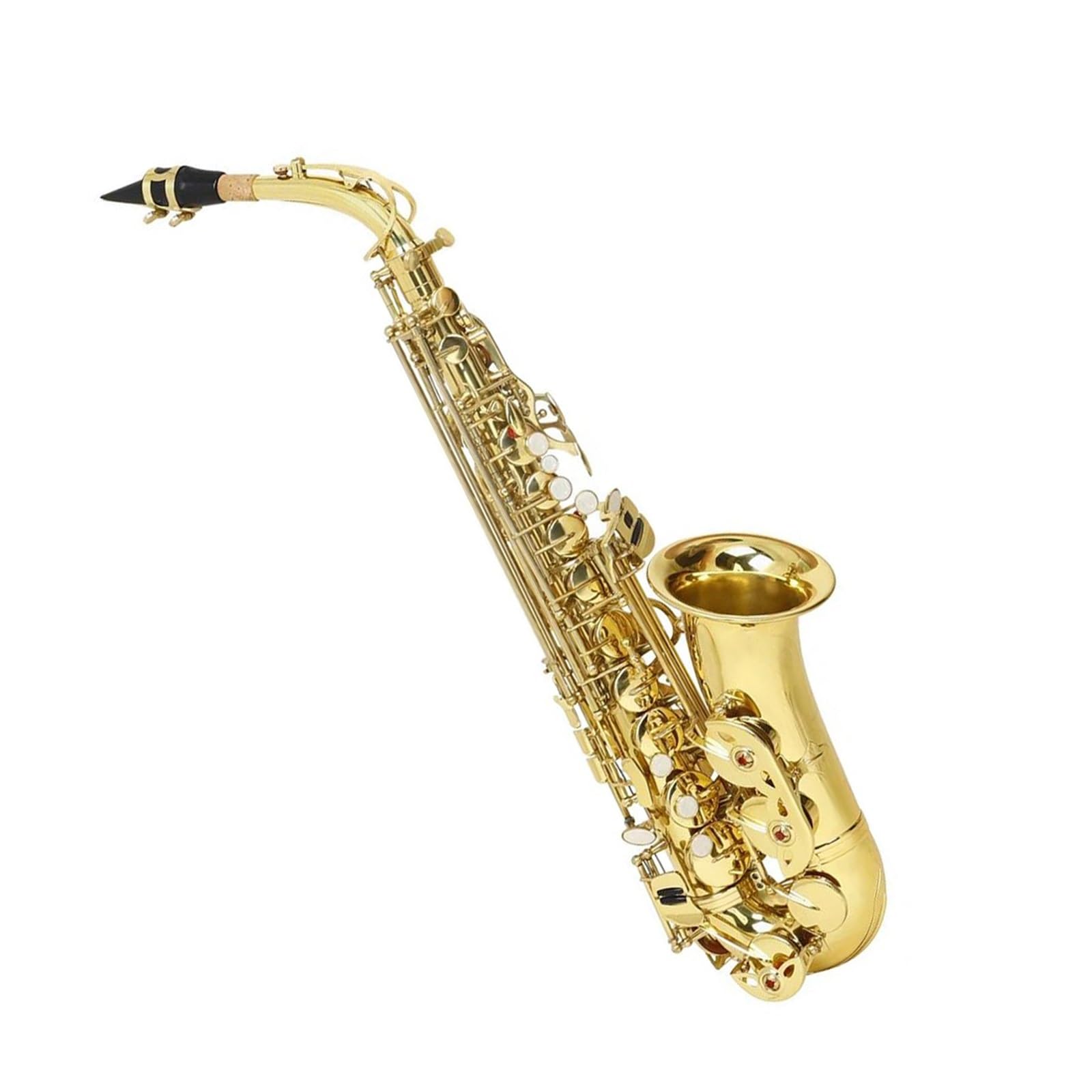 Saksofony dla miłośników muzyki Złoty saksofon altowy profesjonalny instrument dęty drewniany Eb