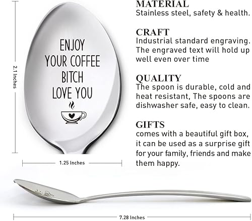 Miniatura 6 de Cuchara de café de la amistad para mujeres y amigas, todavía tomando café juntos, regalos de cumpleaños, Acción de Gracias, Navidad para amantes del