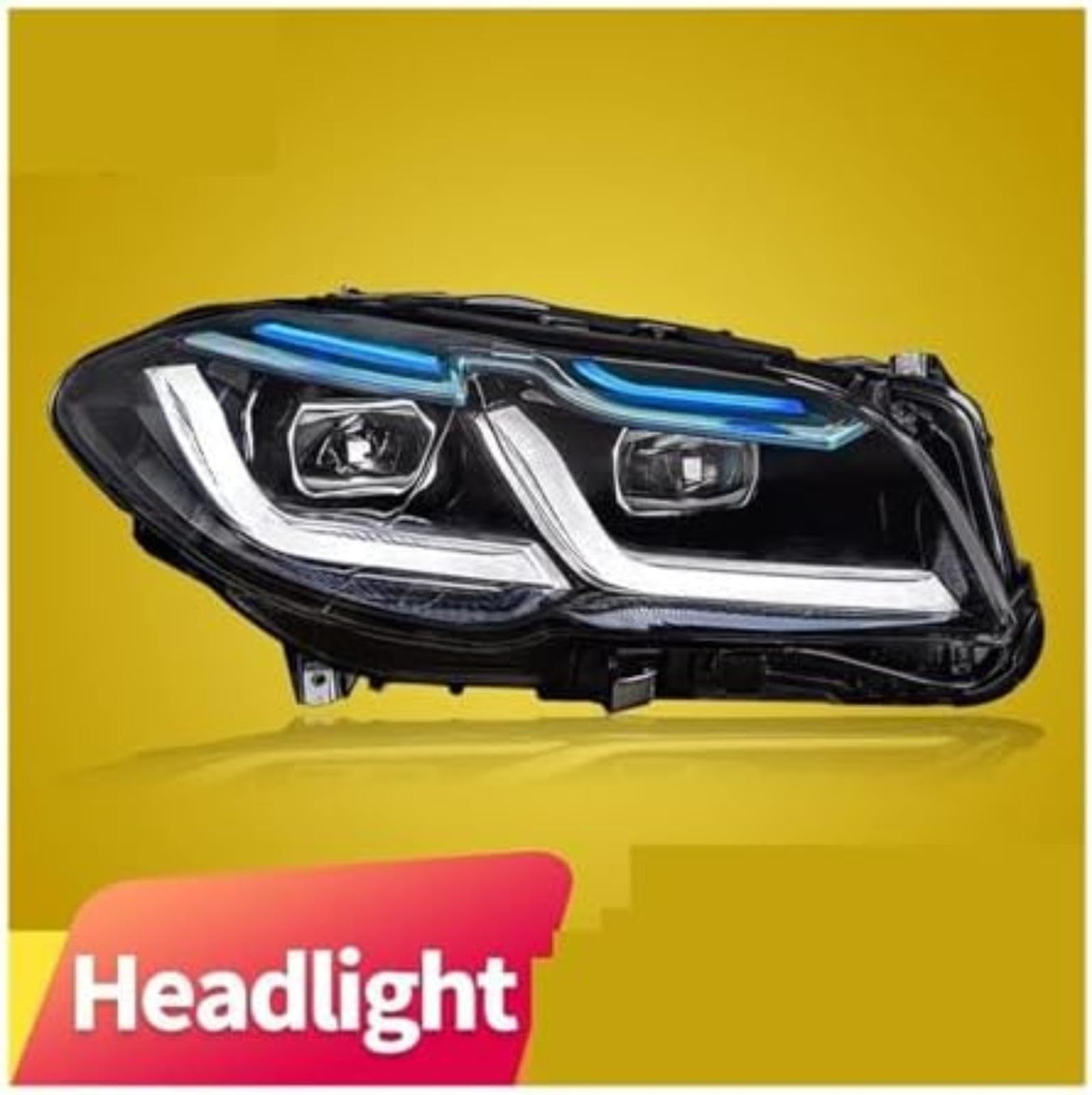 Dla BMW F10 F18 520I 525I 530I F11 2010-2016 światła samochodowe przedni sygnał drl reflektor samochodowy soczewki lampy lampy reflektor włącz światło Lampka kontrolna lusterka Lampka