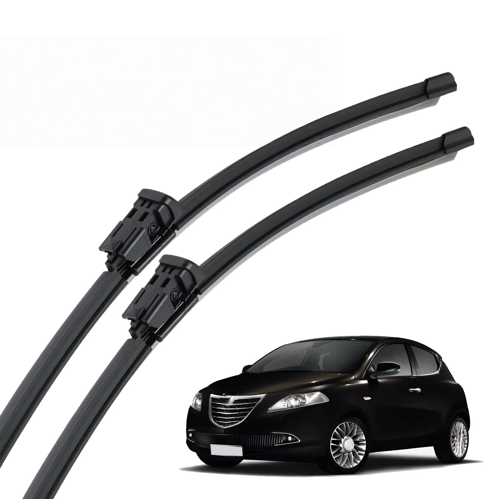PAPEP Windscreen Wiper Blades for Chrysler Lancia Ypsilon MK3 2011-2023 24''+15'', Front Replacement Wipers OEM Quality Water Repellent Rubber Automotive Windshield