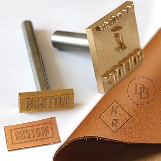 Custom Leather Stamp Personalized Embossing with Text Image Logo Crafting Tool Gift for Leather Craftsman