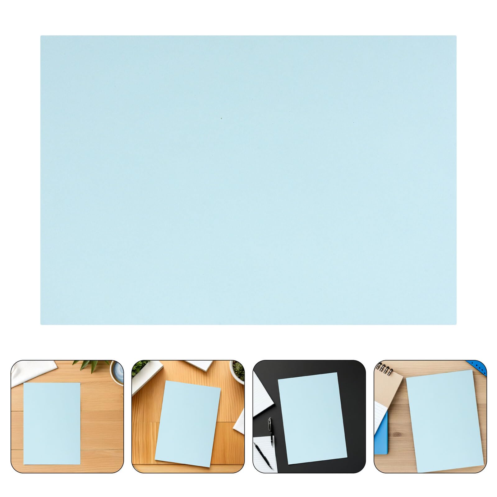 FOMIYES 200pezzi Carta Colorata per Stampante Azzurro Fogli da Stampa per Origami Carta da Fotocopie per Ufficio per Bricolage e Cancelleria