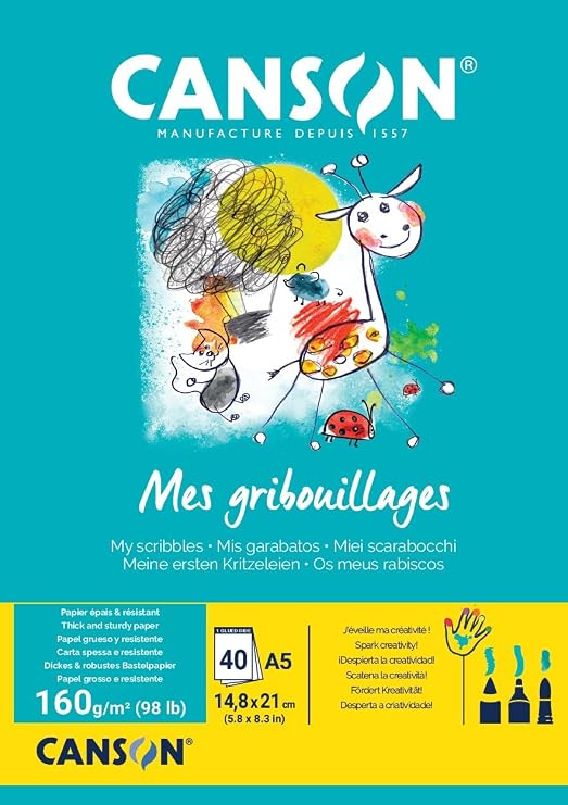Canson Canson Mes Premiers Gribouillages - Bloc A4 40 Feuilles 160 g/m²