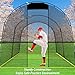 KAIDIDA Baseball Batting Cage Net: 16x10x10 FT Portable Golf Hitting Pitching Equipment for Garden Field Backyard Outdoor Training for Adult Men Women Pitcher Catcher Coach with Carry Bag