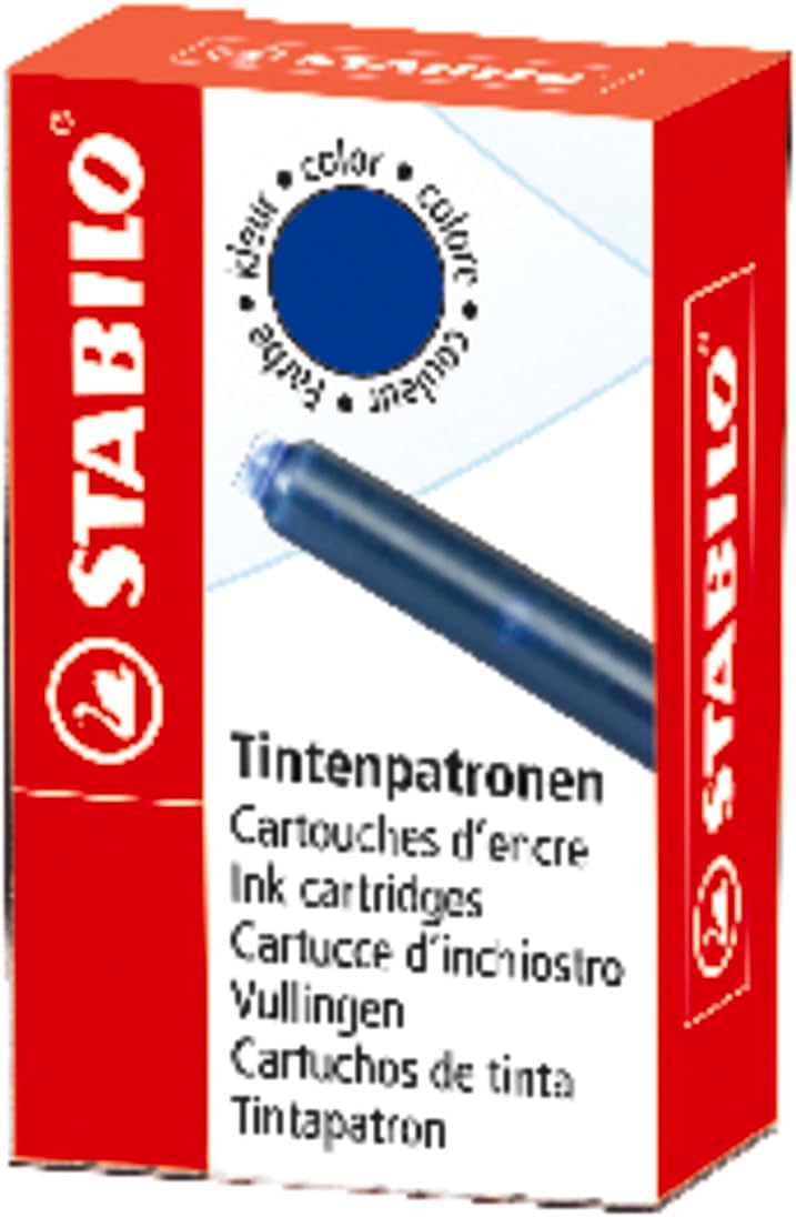 STABILO Ink cartridges Box of 6 Blue ink