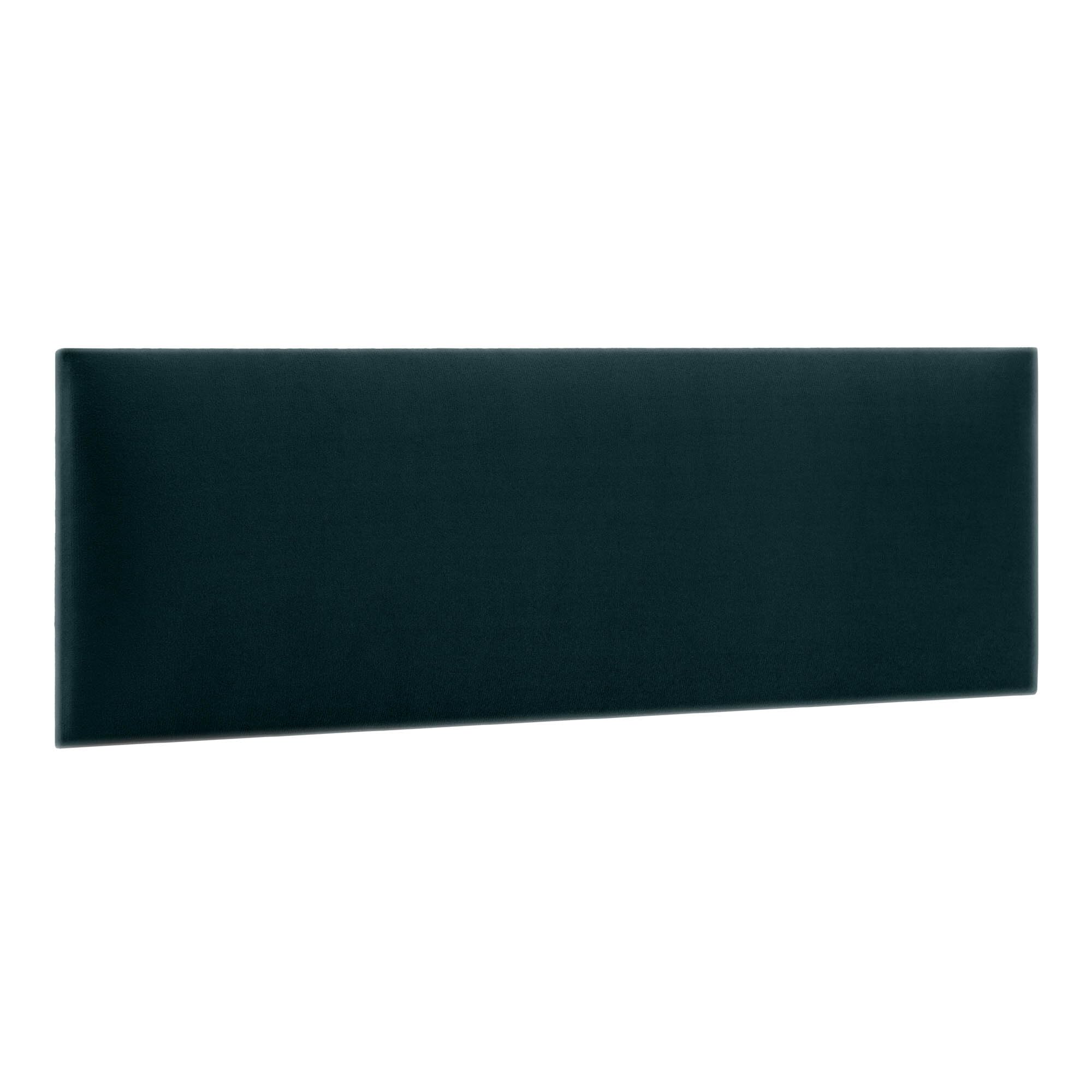 murando - Wall cushion as a headboard for a bed Rectangle Velvet 20x60 cm - Padded wall panel wall decoration for bedroom living room children's room - turquoise