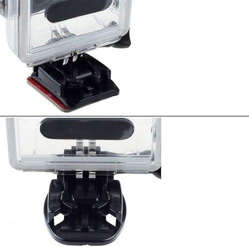 Miniatura 4 de 12 unids casco accesorios plana curvado adhesivo montaje para Gopro Hero 2 3 3+4 5 6 7 8 deporte acción cámara accesorio