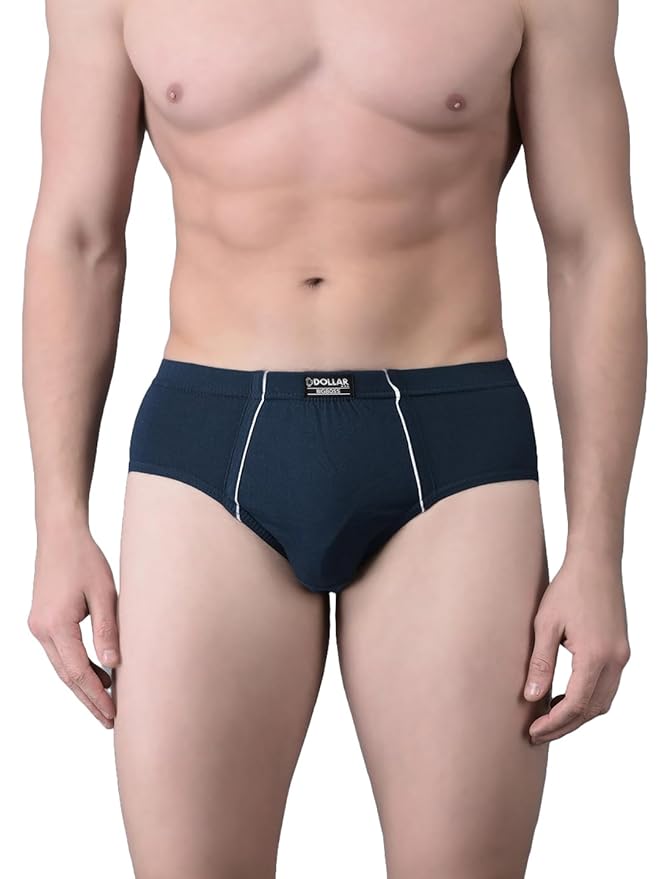 Buy Dollar Bigboss Mens Solid Cotton Brief (Colour May Vary) at Rs. 119