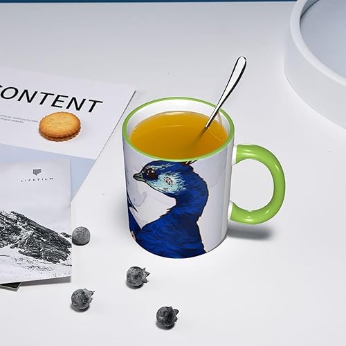 Miniatura 7 de Vintage Peacock And Floral Coffee Mug Coffee Cups Ceramic with Handle,Tea Cups Mug tazas para cafe Drinking Cups Gifts for Women Men,Unique Coffee