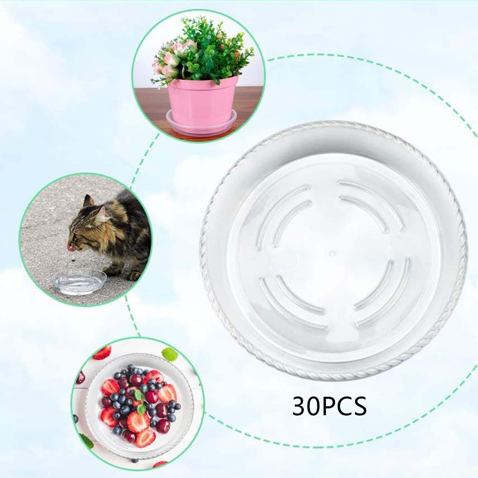 30 Stück Blumentopf-Untersetzer, Pflanzen-Untersetzer, Abtropfschalen, Pflanzenschale für drinnen und draußen, 20 cm