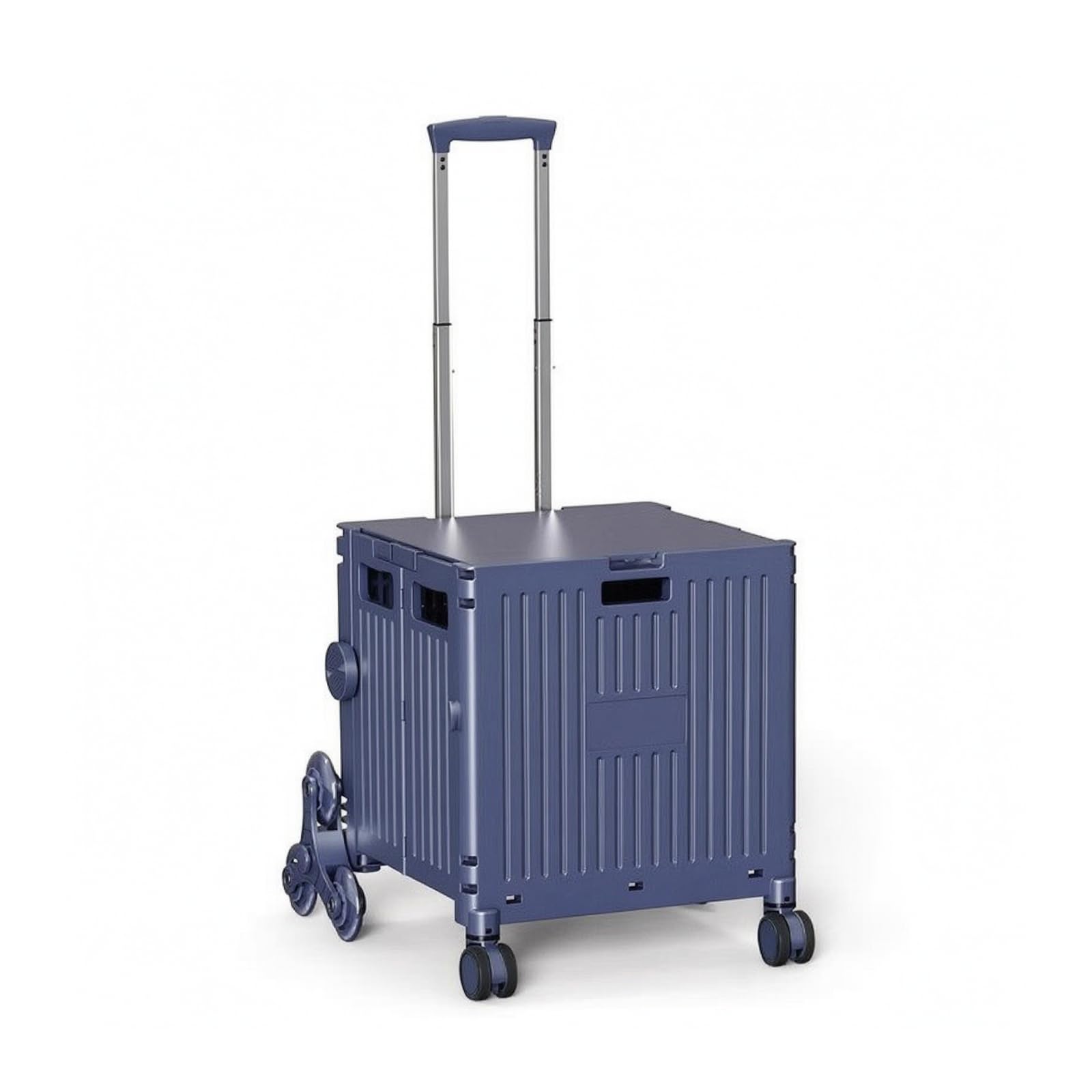 Carrello Spesa Pieghevole Telescopico Carrello Del Pieghevole Regolabile per Persone Anziane, Studenti, Viola Misterioso, 80L