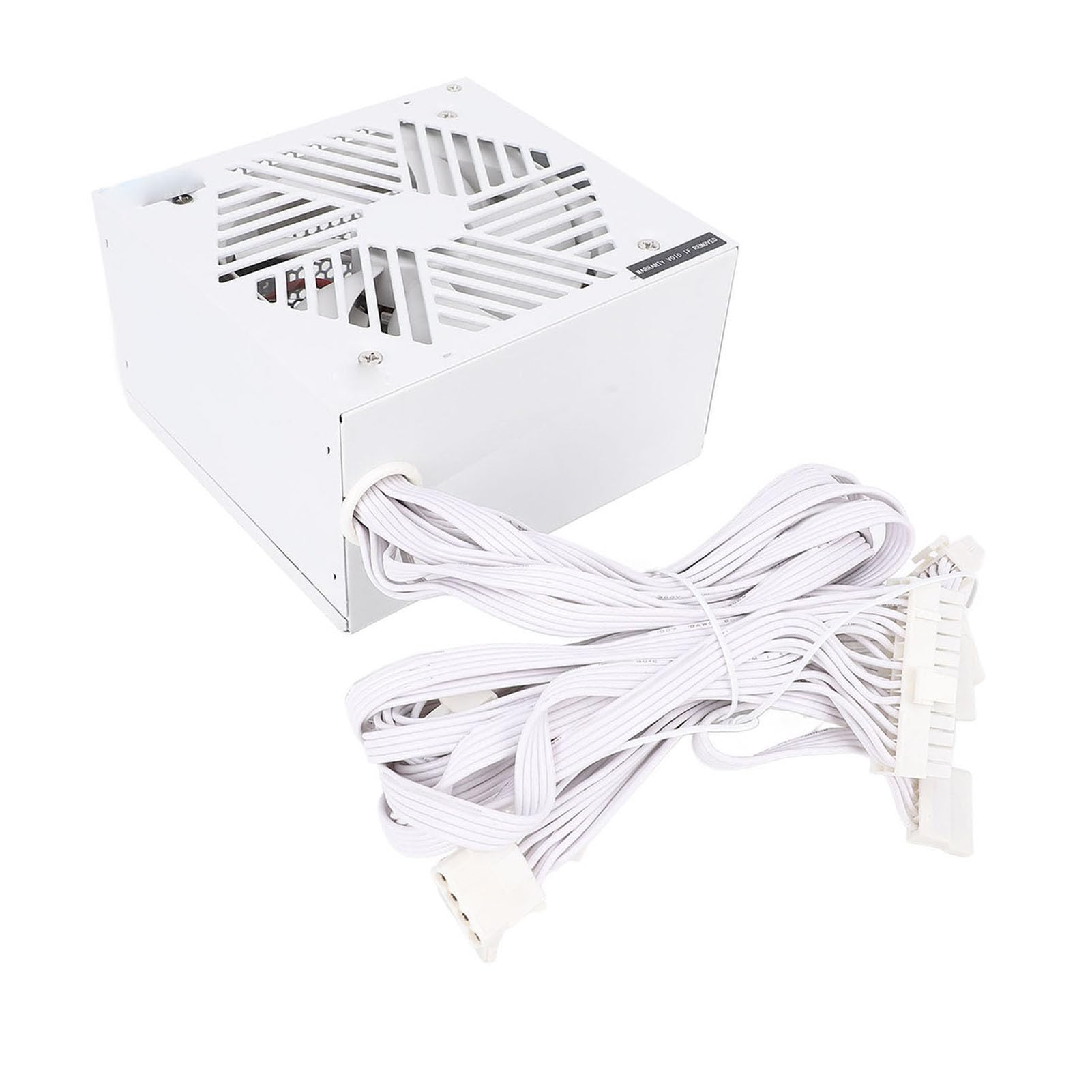 Fuente de Alimentación de Computadora de Escritorio de 500W Ahorro de Energía Eficiente de Guardia Completo Lineback Dual Core para Material de Juego de PC Aluminio Aluminio con Neto, 1