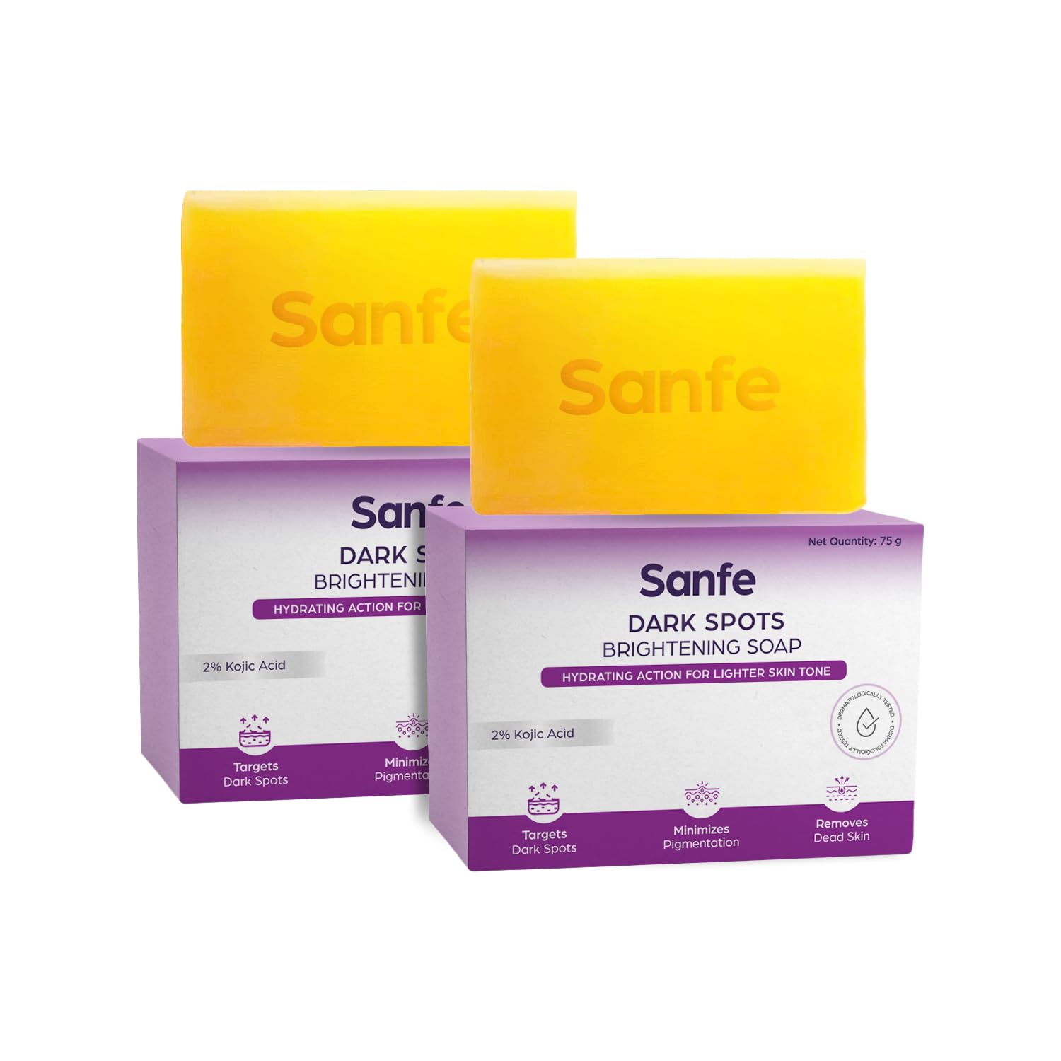 Sanfe Dark Spots Brightening Soap | 2% Kojic Acid, Hydrating | Prevents New Blemishes | Skin whitening soap for women| Tan... - Review, Price and Buying Guide