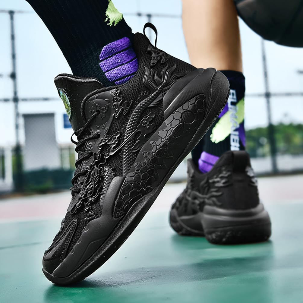Męskie buty do koszykówki, buty sportowe, lekkie, oddychające, amortyzujące wstrząsy, męskie buty do koszykówki, do biegania, sportowe trampki, Mt D21, 45 EU
