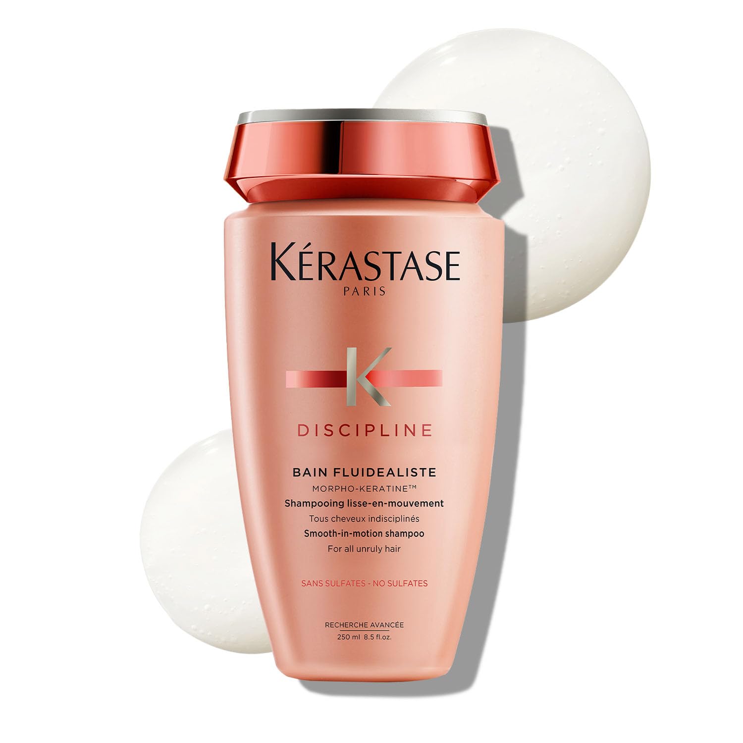 Kérastase Discipline Fluidealiste Anti-Frizz Shampoo | Sulphate-Free Shampoo for Frizzy Hair | Infused with Morpho-Kératine, Surface Perfector & High Precision Care Agent | 250ml-image-19
