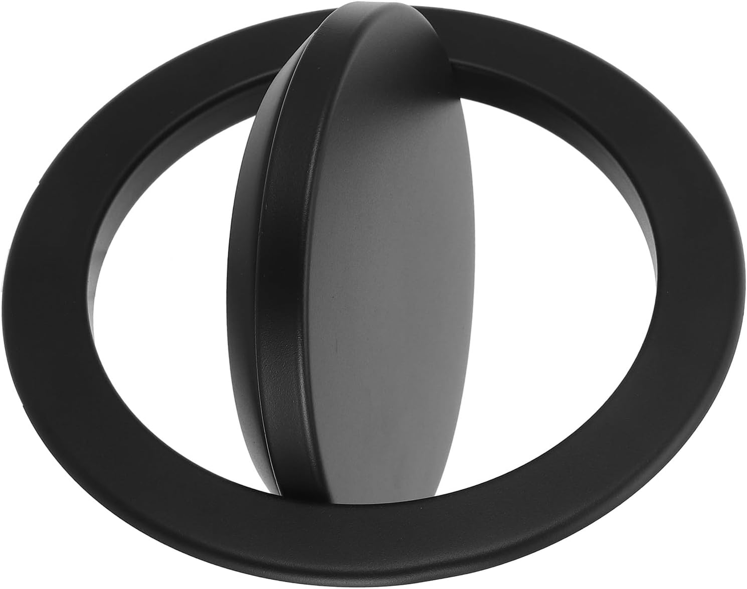 Tofficu Recessed Waste Bin Lid Stainless Steel Swing Trash Can Cover Countertop Trash Grommet for Kitchen Bathroom Office Sink Cutout 19.3-23cm Opening