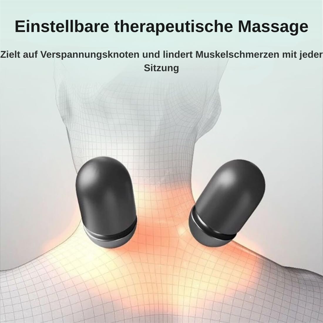 3-in-1 Elektrische Nackenmassagegerät – Sofortige Schmerzlinderung, Natürliche Halskrümmungs-Wiederherstellung & Stressabbau – Ideal für Büro, Zuhause & Familien (Massage, Dehnung & Wärmetherapie)