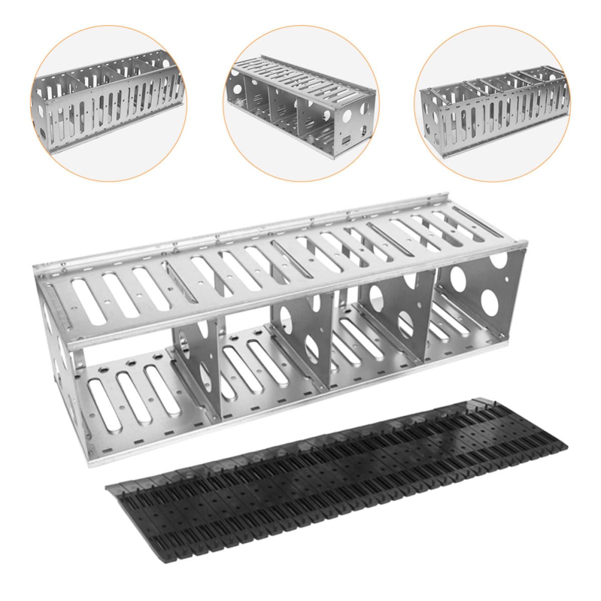 Abaodam Soporte de Montaje de Acero Inoxidable Fácil Instalación Disipación de Calor y Multicapa Decoracion Verano Disco Duro Externo para Carcasa de Computadora