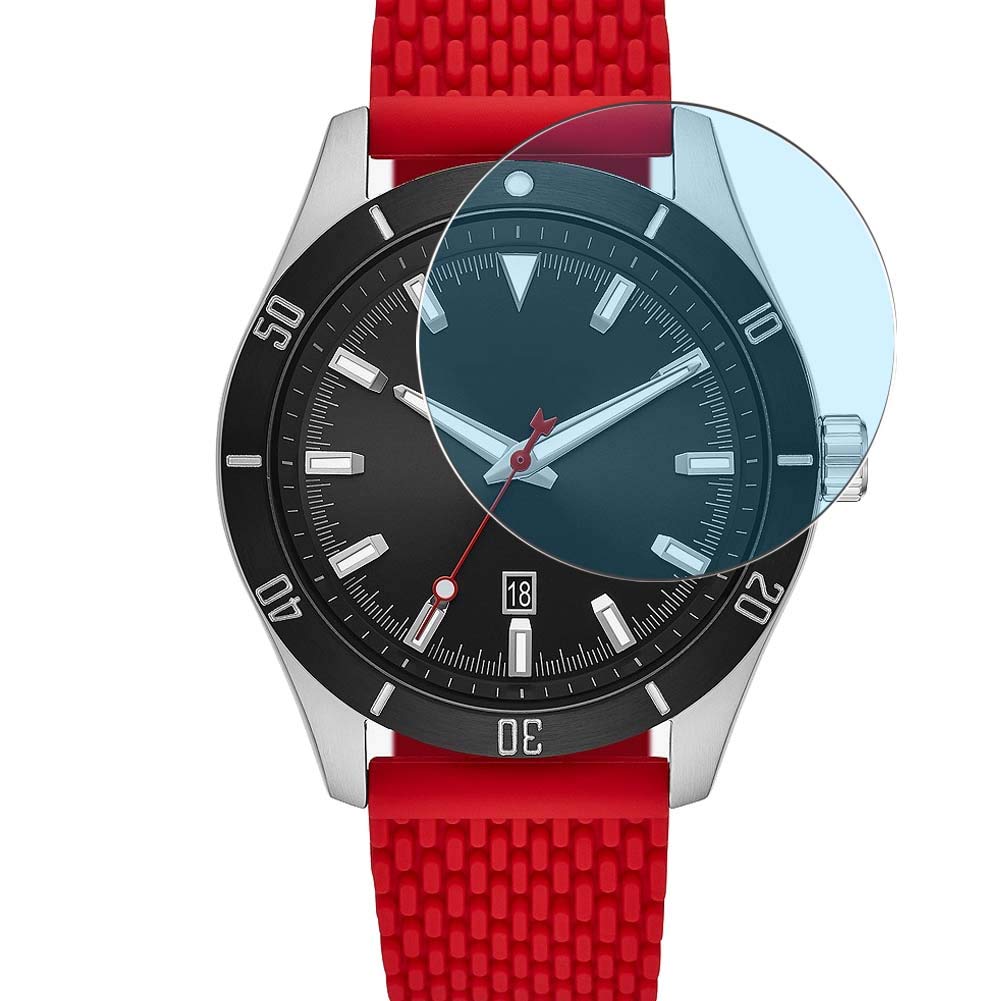 Vaxson Pack of 3 Anti Blue Light Screen Protectors, Compatible with Michael Kors Layton Case Size 45 mm, Screen Protector [Not Tempered Glass] Anti Blue Light