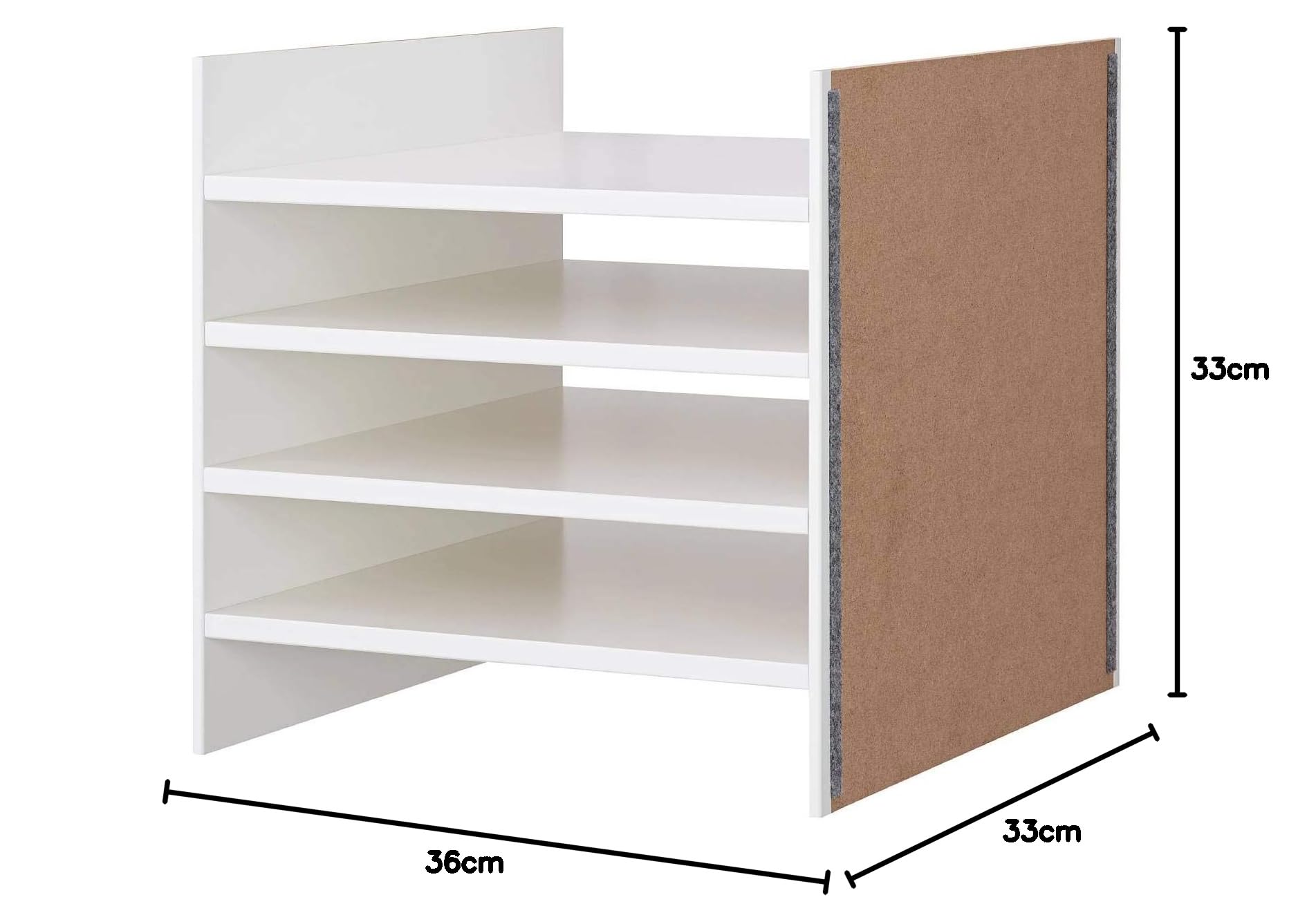 IKEA KALLAX Einsatz für Regal mit 4 Böden - 33x33cm - weiß