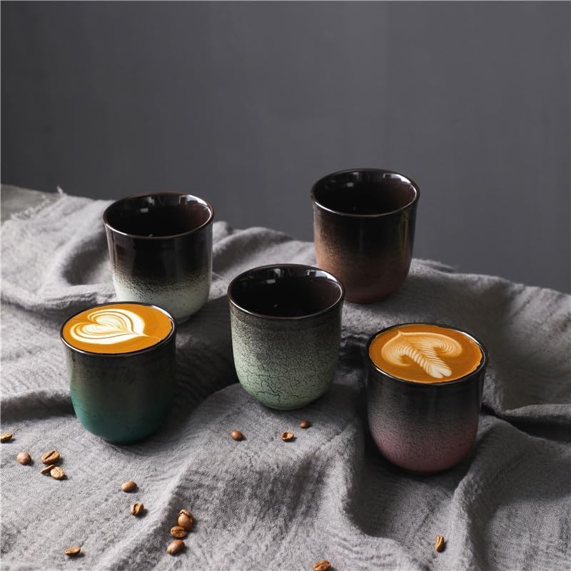 GSOUL Kungfu Tea cup Household Ceramic Cup Afternoon Tea Coffee Chinese Style Kung Fu Small Tea Cups